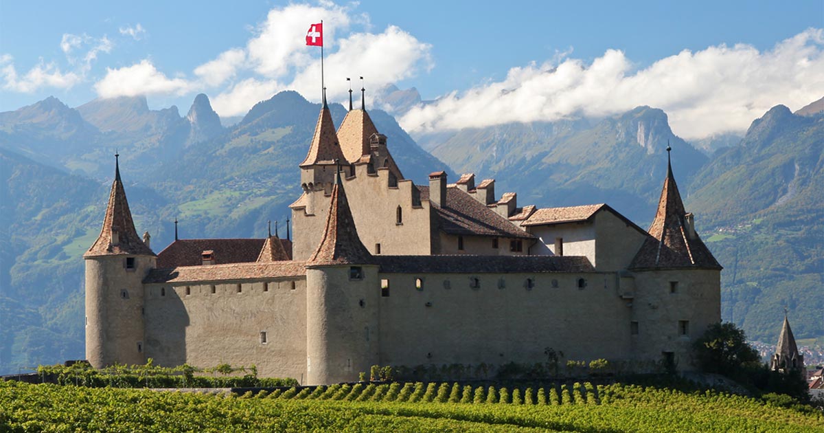 Château d'Aigle en automne